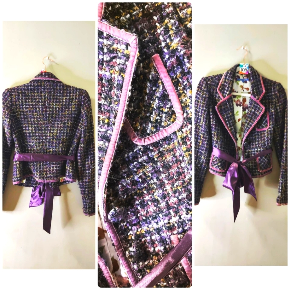 Purple Tweed blazer